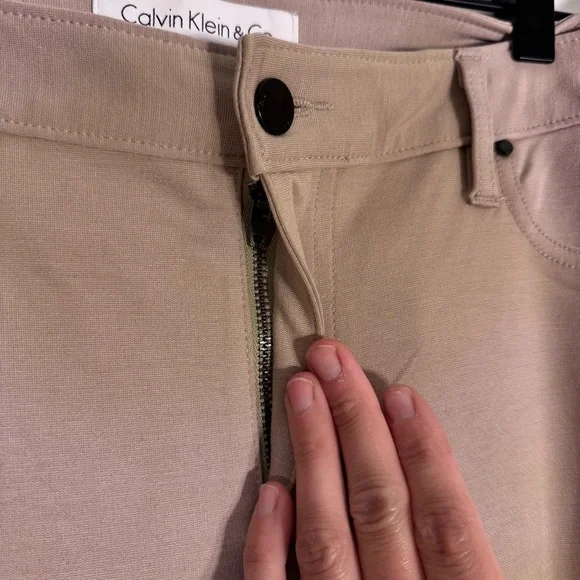 Calvin Klein Women’s Beige Pants Size 12 NWT - Picture 4 of 14
